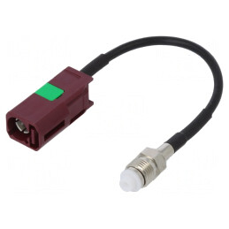 Cablu Fakra Mamă la FME Mamă 100mm | Electronic-mag.ro | Componente Electronice