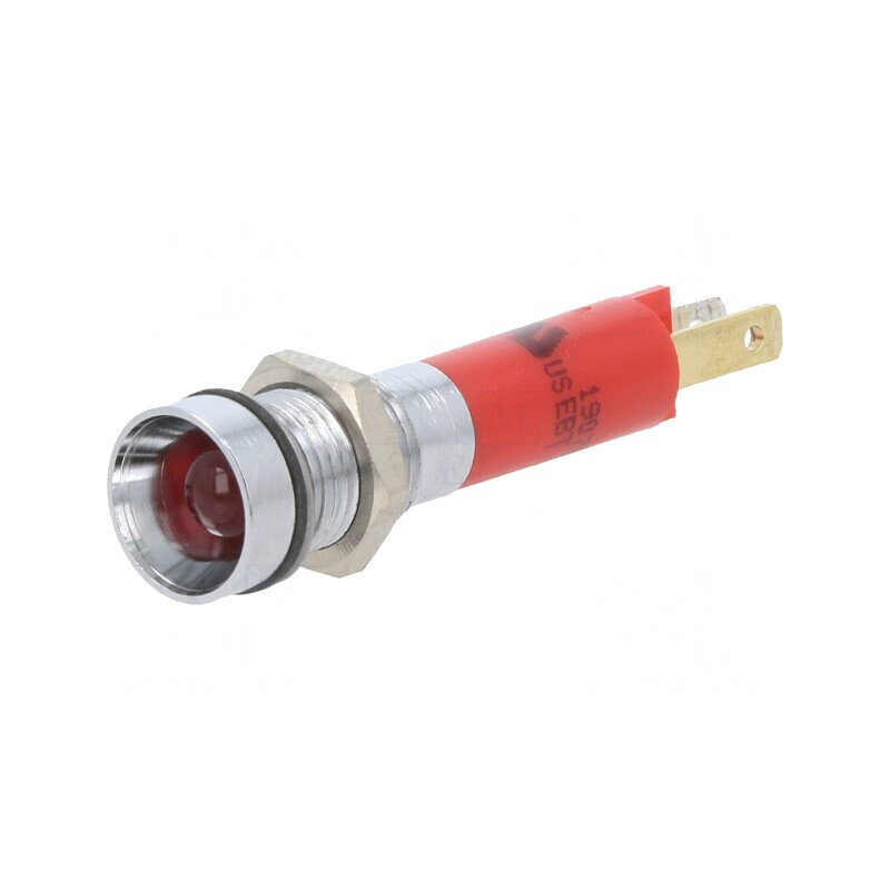 Lampă de Control LED Roșie 24VDC 8mm Plastic | Electronic-mag.ro | Componente Electronice