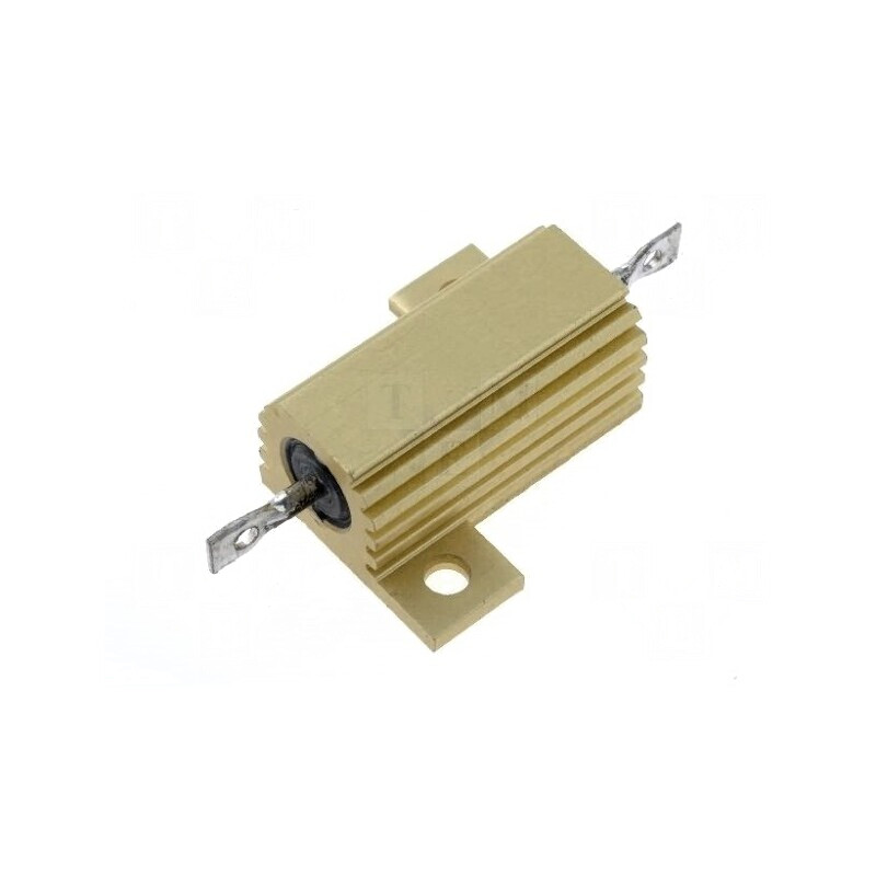 Rezistor bobinat cu radiator 15Ω 25W | Electronic-mag.ro | Componente Electronice