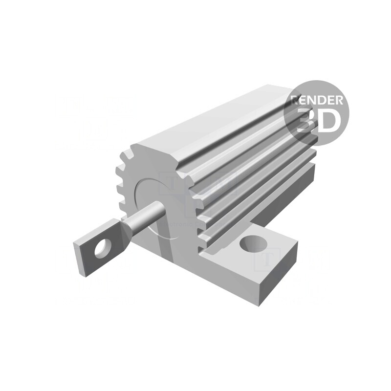 Rezistor Bobinat cu Radiator 1Ω 25W | Electronic-mag.ro | Componente Electronice