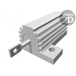Rezistor bobinat cu radiator 470Ω 25W | Electronic-mag.ro | Componente Electronice
