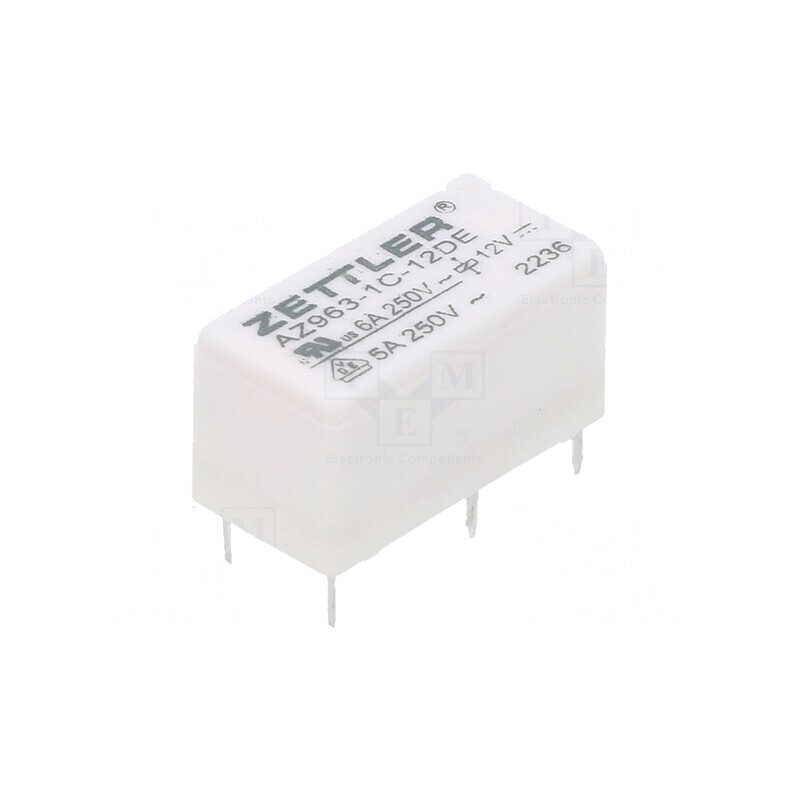 Releu Electromagnetic SPDT 12VDC 6A PCB | Electronic-mag.ro | Componente Electronice