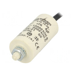 Condensator de funcționare 4uF 425VAC pentru motoare | Electronic-mag.ro | Componente Electronice