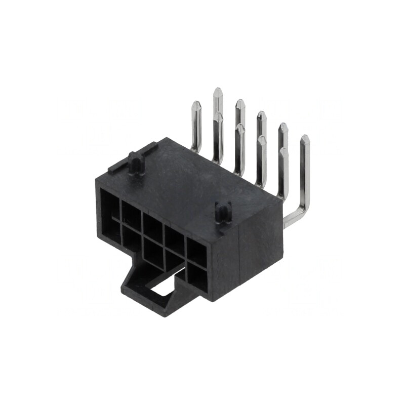 NANO-FIT Conector HDR RA Negru 10 Circuite 15A | Electronic-mag.ro | Componente Electronice