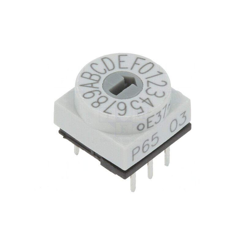 Întrerupător codificare HEX/BCD THT 16 poziții | Electronic-mag.ro | Componente Electronice