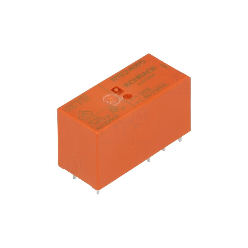 Releu Electromagnetic DPDT 5VDC 8A PCB | Electronic-mag.ro | Componente Electronice