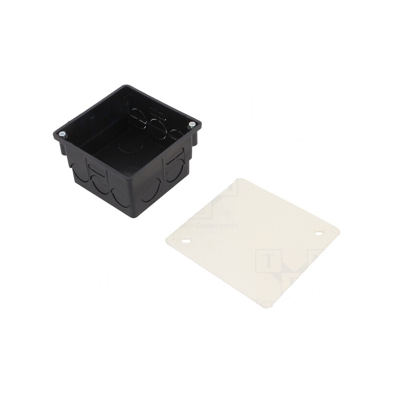 Carcasă Doză Electrică IP20 85x85x45mm În Perete | Electronic-mag.ro | Componente Electronice
