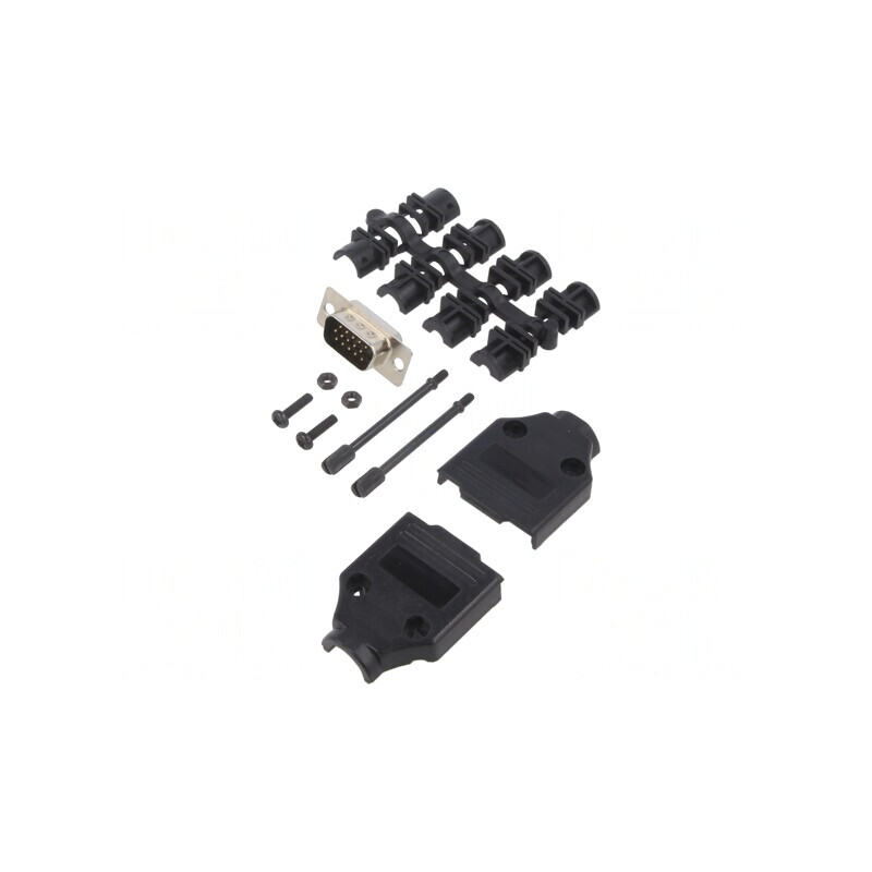 Conector D-Sub HD 15-Pin drept pentru lipire pe cablu | Electronic-mag.ro | Componente Electronice Conector D-Sub HD 15-Pin drept pentru lipire pe cablu | Electronic-mag.ro | Componente Electronice