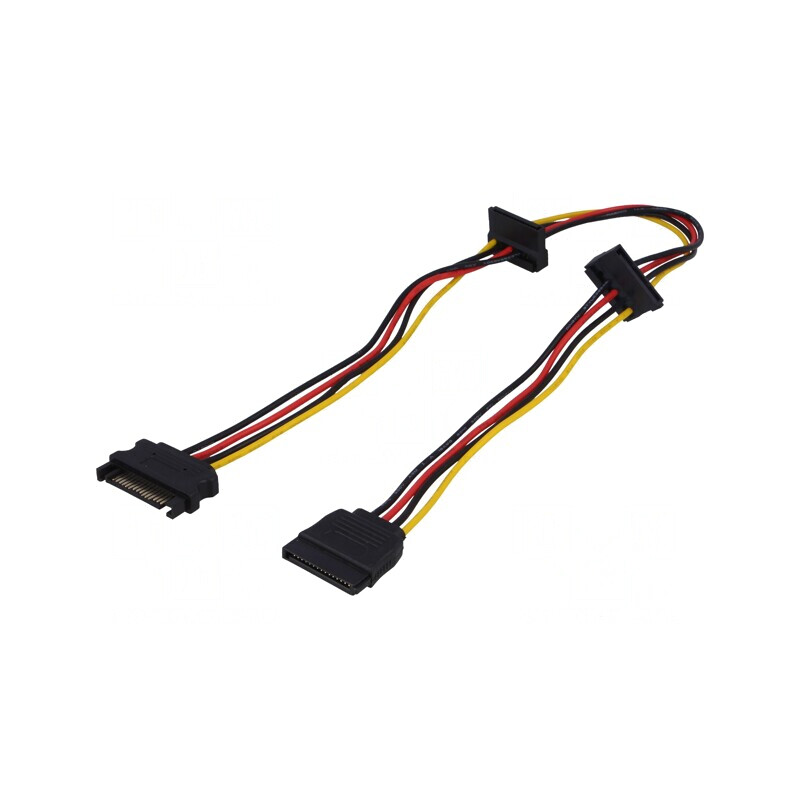 Cablu SATA tată-mamă 3 x 0.45m | Electronic-mag.ro | Componente Electronice