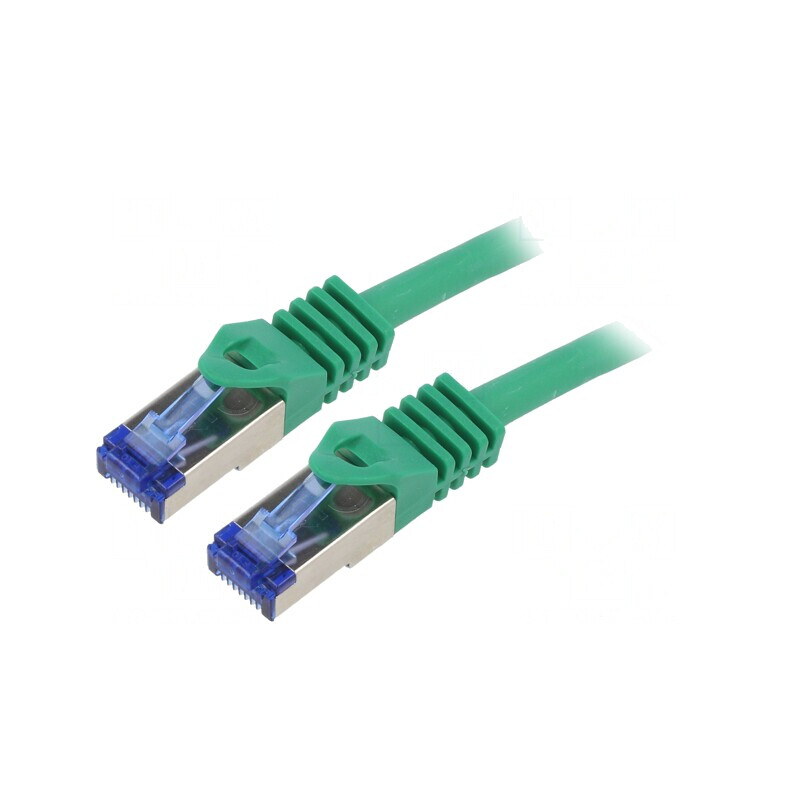 Cablu Patch S/FTP Cat6a Verde 1m LSZH | Electronic-mag.ro | Componente Electronice