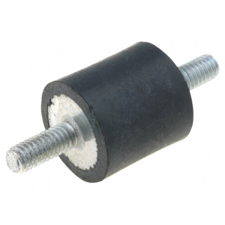 Amortizor de Vibrații M8 40mm Guma 20mm 1300N | Electronic-mag.ro | Componente Electronice