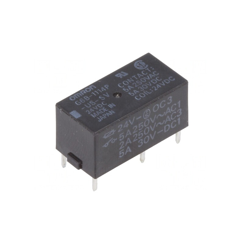 Releu Electromagnetic 24VDC 5A SPST-NO | Electronic-mag.ro | Componente Electronice