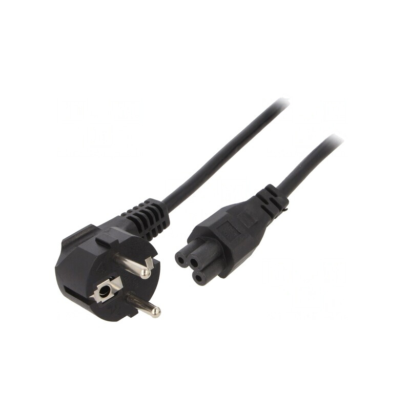 Cablu Alimentare 3x0,75mm2 Ştecăr Unghi - IEC C5 | Electronic-mag.ro | Componente Electronice
