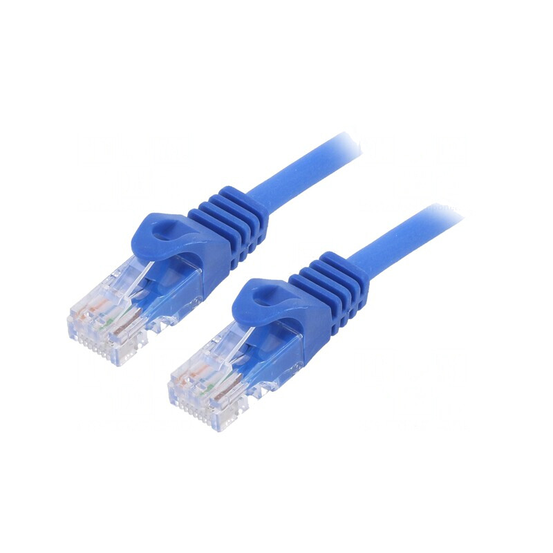 Patch Cord U/UTP Cat6 5m Albastru | Electronic-mag.ro | Componente Electronice
