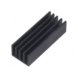 Radiator Extrudat cu Aripioare Negru 50x19x14mm | Electronic-mag.ro | Componente Electronice