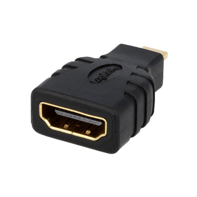 Adaptor HDMI la Micro HDMI Negru | Electronic-mag.ro | Componente Electronice