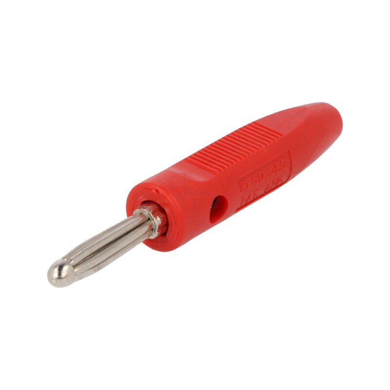 Mufă Banană 4mm Roșie 16A 50VDC Pe Cablu 2.5mm² | Electronic-mag.ro | Componente Electronice Mufă Banană 4mm Roșie 16A 50VDC Pe Cablu 2.5mm² | Electronic-mag.ro | Componente Electronice