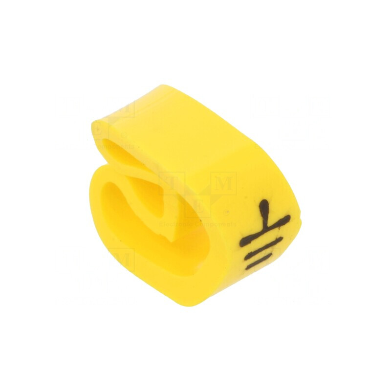 Markere împământare PVC galben-verde 4-10mm -30÷60°C | Electronic-mag.ro | Componente Electronice