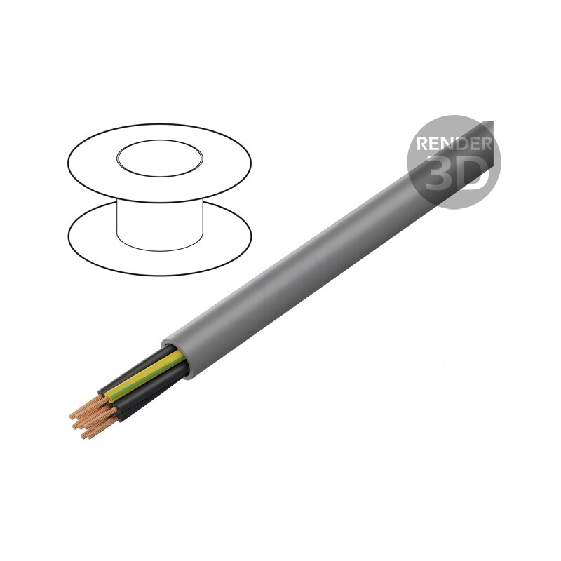Cablu Neecranat 7G0.5mm 300/500V Cu | Electronic-mag.ro | Componente Electronice