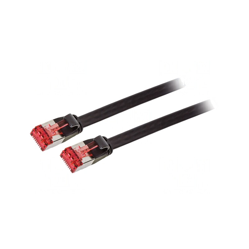 Patch Cord U/FTP 6 Negru 1m Ecranat | Electronic-mag.ro | Componente Electronice