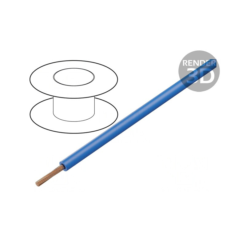 Cablu electric albastru FlexiVolt-E 1x2.5mm2 100m | Electronic-mag.ro | Componente Electronice