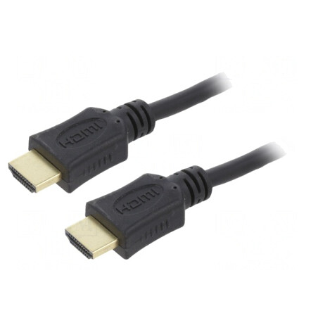 Cablu HDMI 2.0 PVC 3m Negru | Electronic-mag.ro | Componente Electronice