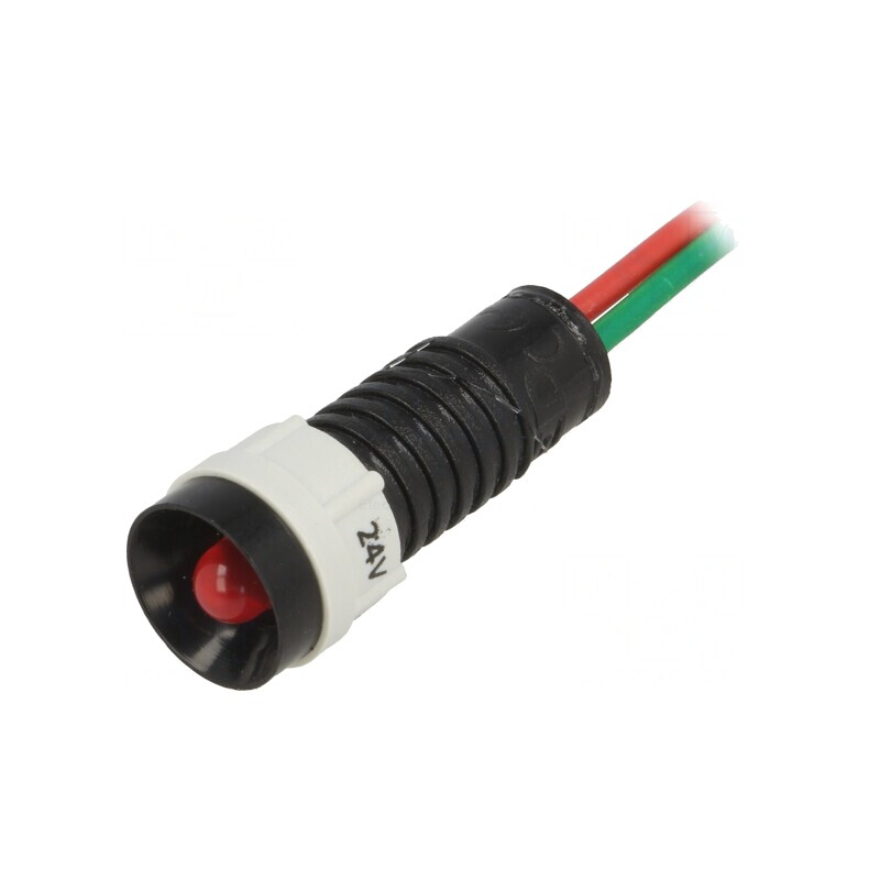 Lampă LED de Control Roșie 24V Ø11mm IP40 | Electronic-mag.ro | Componente Electronice
