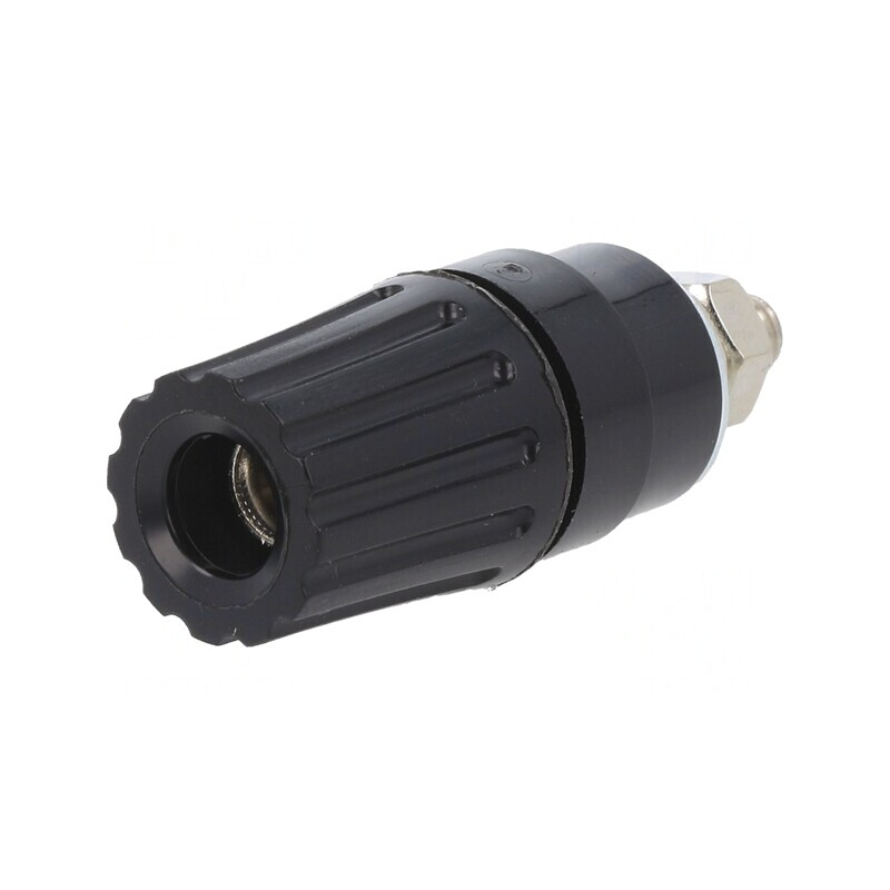 Soclu Banană 4mm 35A Negru 60VDC | Electronic-mag.ro | Componente Electronice