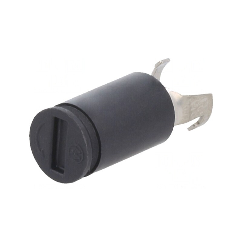 Clemă pe Panou Neagră 5x20mm Ø8,3mm | Electronic-mag.ro | Componente Electronice