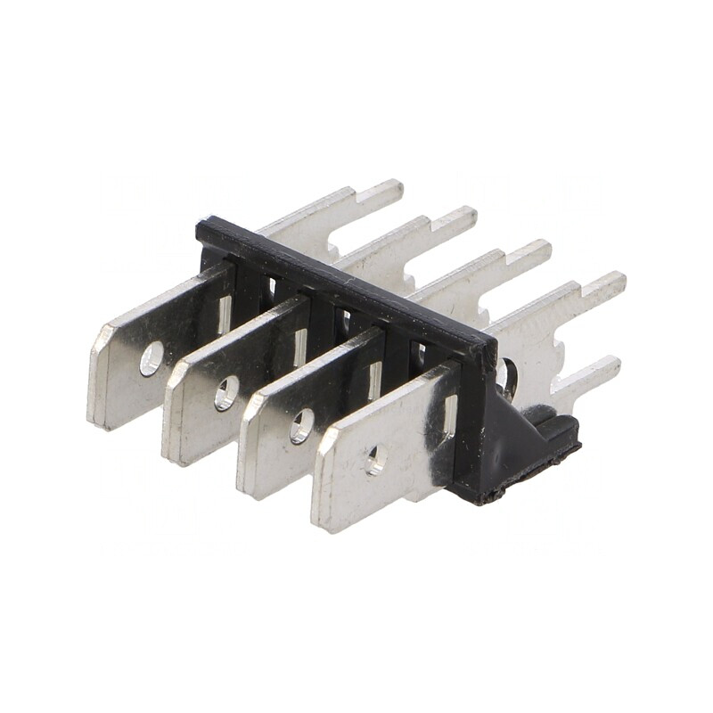 Conector Spadă 6,3mm 0,8mm THT Alamă Cositorit 500V | Electronic-mag.ro | Componente Electronice