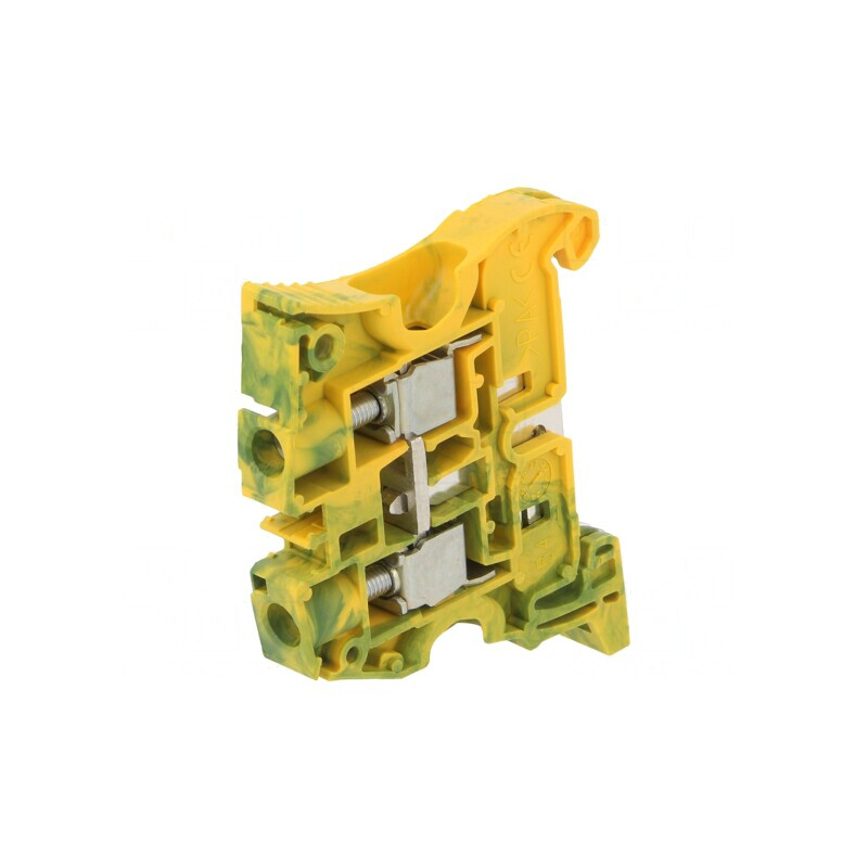 Terminal Îmbinare Șine 0,5-10mm2 2 Borne Galben-Verde | Electronic-mag.ro | Componente Electronice
