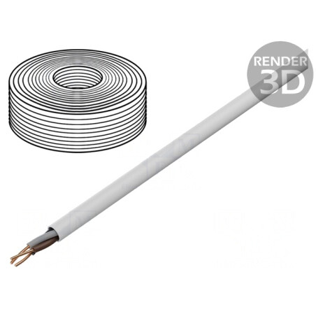Cablu Electric YDY 3G4mm² Rotund Alb 100m | Electronic-mag.ro | Componente Electronice