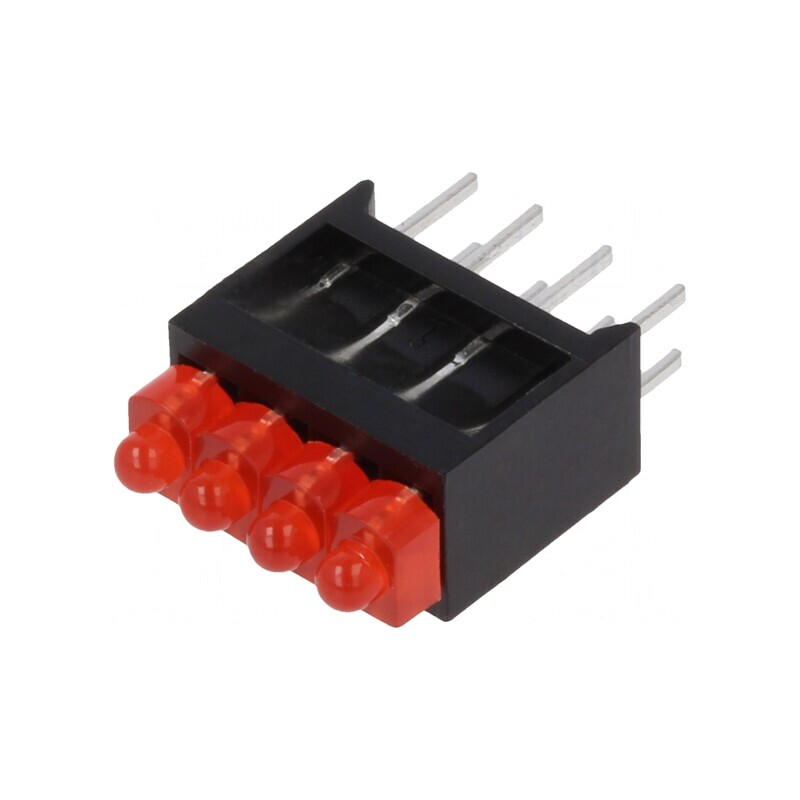 LED Carcasă Roşie 1,8mm 4 Diode 20mA 70° 1-5mcd | Electronic-mag.ro | Componente Electronice LED Carcasă Roşie 1,8mm 4 Diode 20mA 70° 1-5mcd | Electronic-mag.ro | Componente Electronice