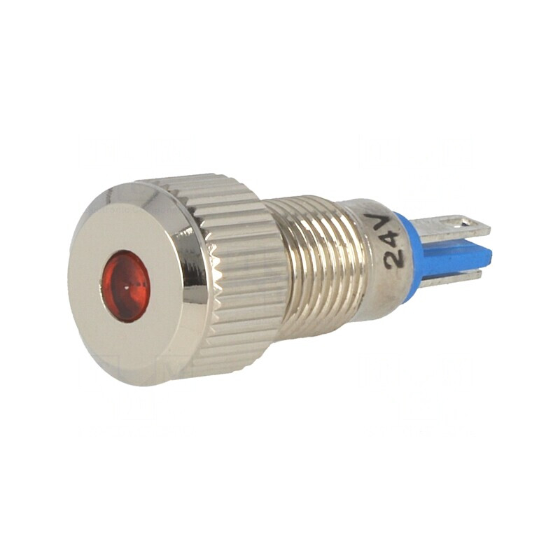 Lampă LED plată portocalie 24VDC Ø8mm IP67 alamă | Electronic-mag.ro | Componente Electronice Lampă LED plată portocalie 24VDC Ø8mm IP67 alamă | Electronic-mag.ro | Componente Electronice