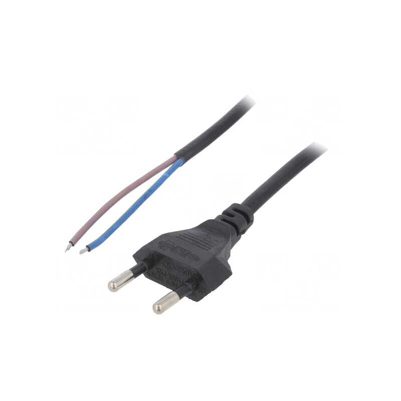 Cablu Alimentare PVC 2x0,75mm2, 1.5m | Electronic-mag.ro | Componente Electronice