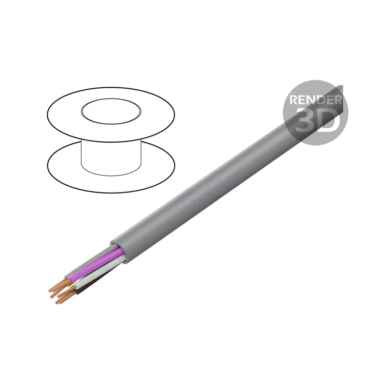 Cablu de control chainflex CF130.UL 6x0,25mm2 PVC gri | Electronic-mag.ro | Componente Electronice