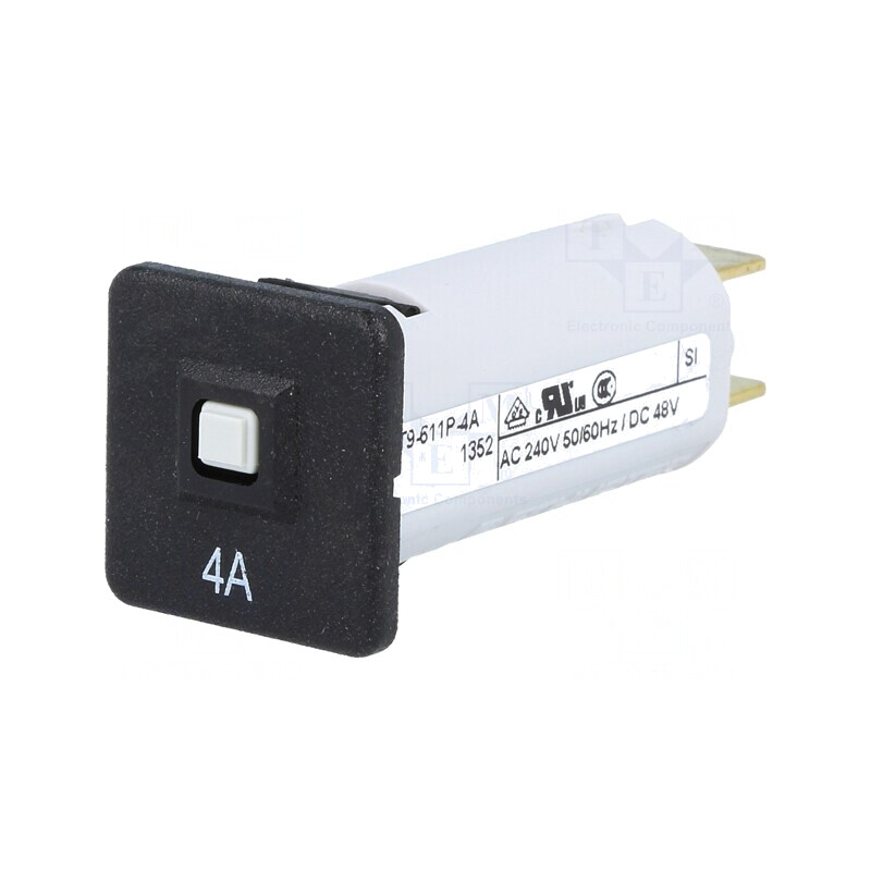 Întrerupător de Supracurent 4A 240VAC 48VDC SPST | Electronic-mag.ro | Componente Electronice