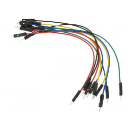 Cablu de Conectare 150mm Tată-Tată Multicolor | Electronic-mag.ro | Componente Electronice