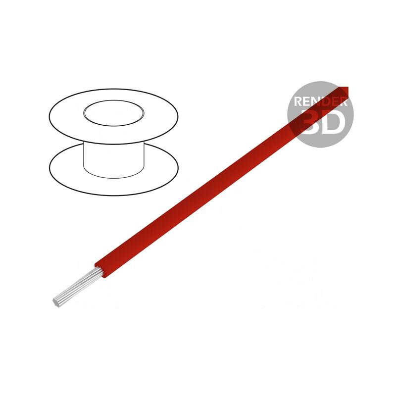 Cablu Silicon Roșu ÖLFLEX® HEAT 180 FZLSi 1x1mm² | Electronic-mag.ro | Componente Electronice