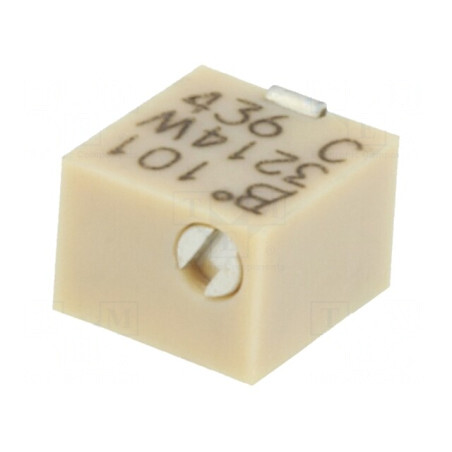 Potentiometru Multitura 100Ω 250mW SMD Vertical | Electronic-mag.ro | Componente Electronice