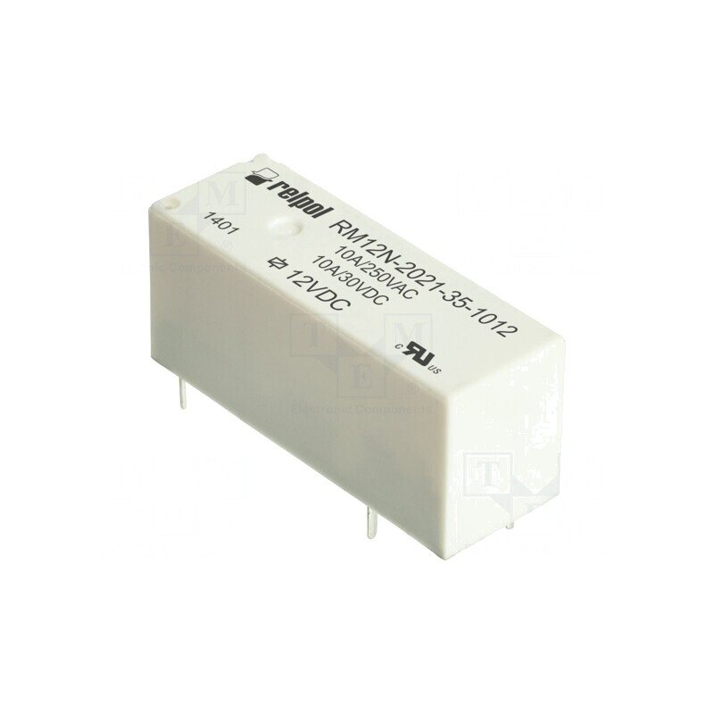 Releu Electromagnetic 12VDC 10A 8A/250VAC SPST-NO | Electronic-mag.ro | Componente Electronice