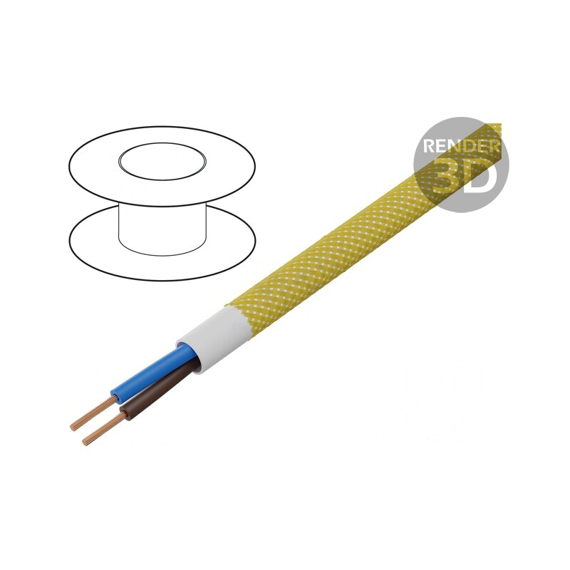 Cablu Electric Rotund 2x0,75mm2 300V PVC Textilă | Electronic-mag.ro | Componente Electronice