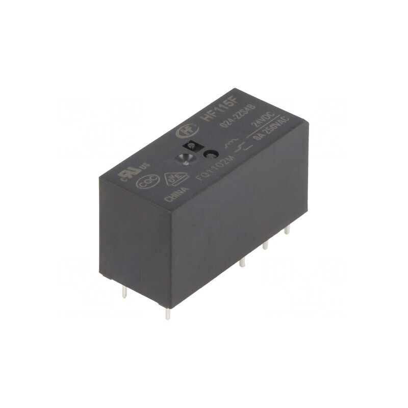 Releu Electromagnetic DPDT 24VDC 8A PCB | Electronic-mag.ro | Componente Electronice