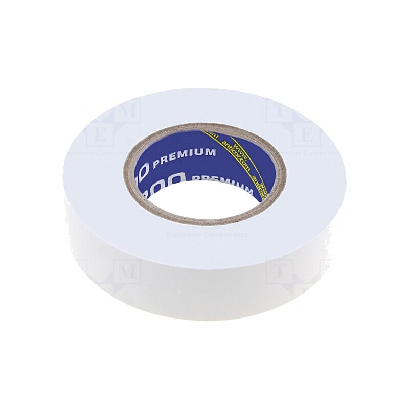 Bandă Electroizolantă PVC Albă 19mm x 18m | Electronic-mag.ro | Componente Electronice