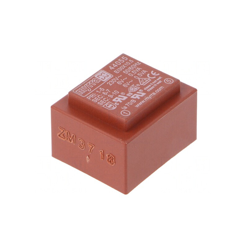 Transformator Încapsulat 1VA 230V-6V pentru PCB | Electronic-mag.ro | Componente Electronice