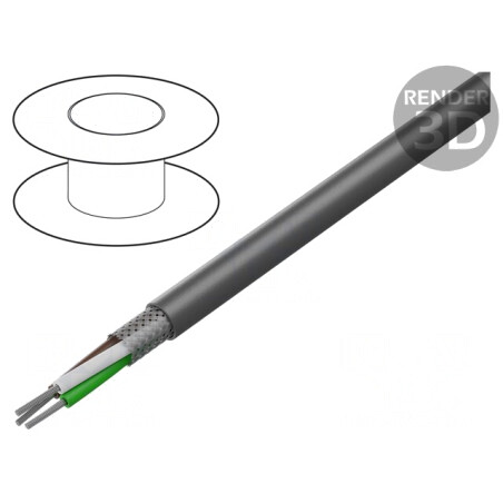 Cablu LiYCY 3x20AWG Ecranat PVC | Electronic-mag.ro | Componente Electronice