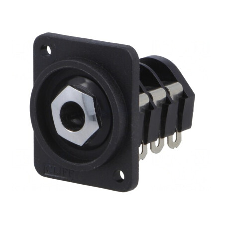 Soclu Jack Stereo 6,3mm XLR 19x24mm | Electronic-mag.ro | Componente Electronice