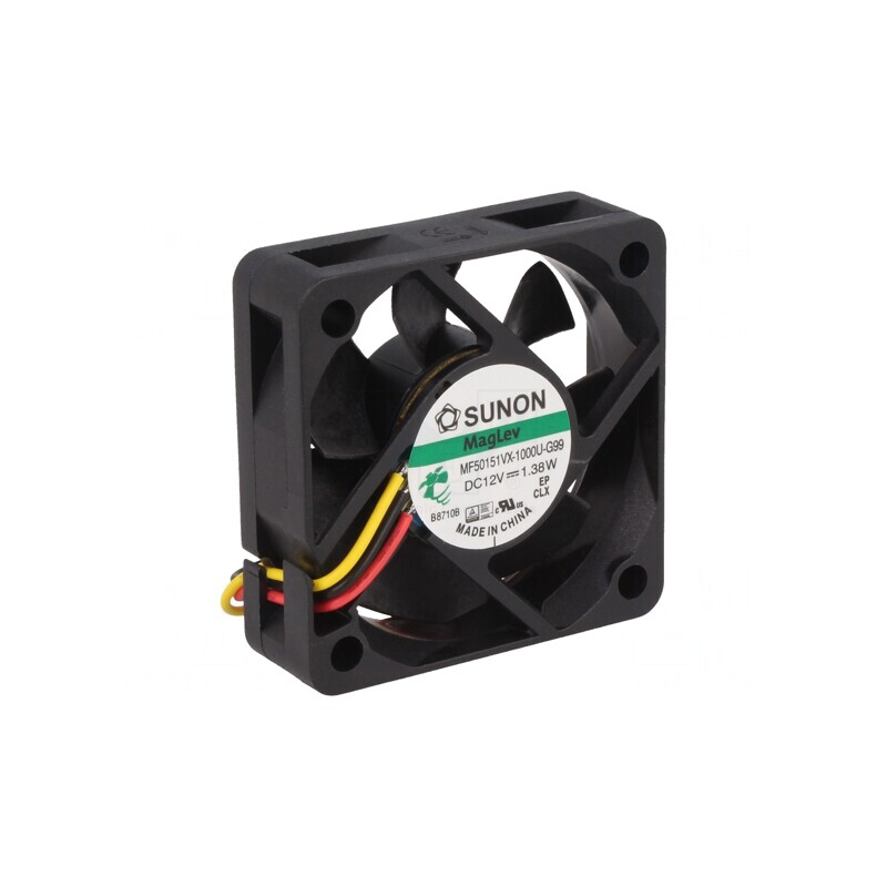 Ventilator axial 12V DC 50x50x15mm 31.43m3/h 38.1dBA | Electronic-mag.ro | Componente Electronice