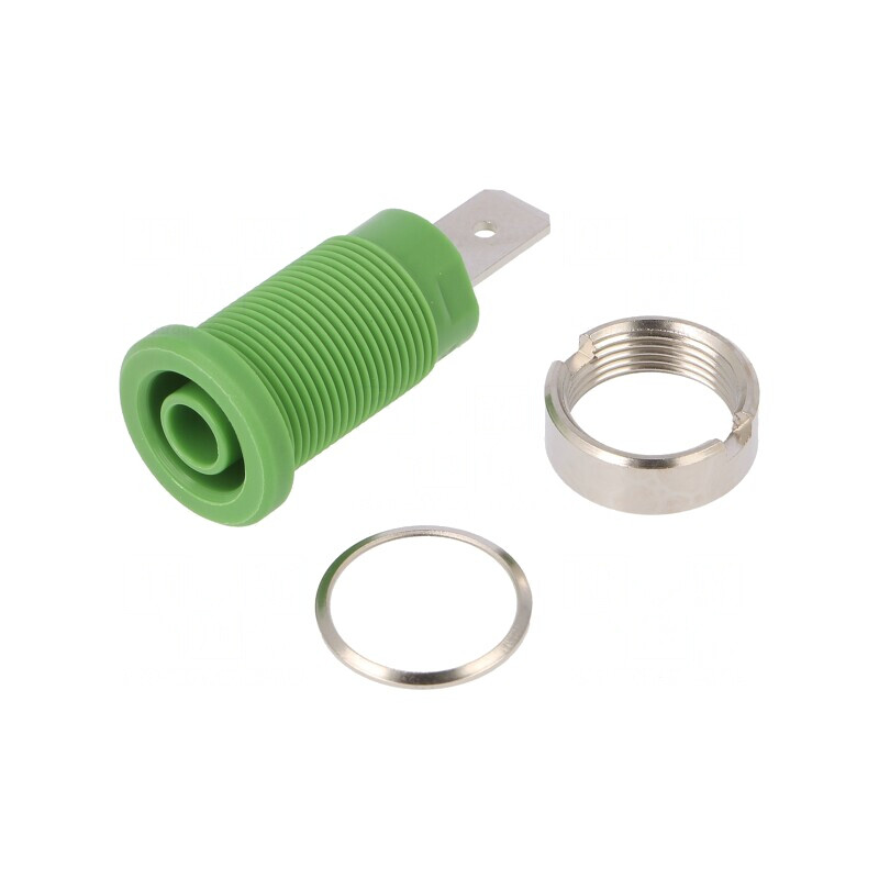 Soclu Banană 4mm Verde Panou 32A 1kV | Electronic-mag.ro | Componente Electronice Soclu Banană 4mm Verde Panou 32A 1kV | Electronic-mag.ro | Componente Electronice