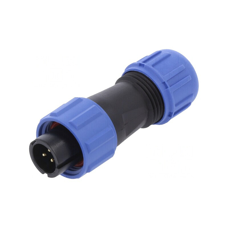 Mufă SP11 tată 3 pini IP68 4-6.5mm 5A cablu 180V | Electronic-mag.ro | Componente Electronice